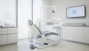 Dental office with professional whitening equipment