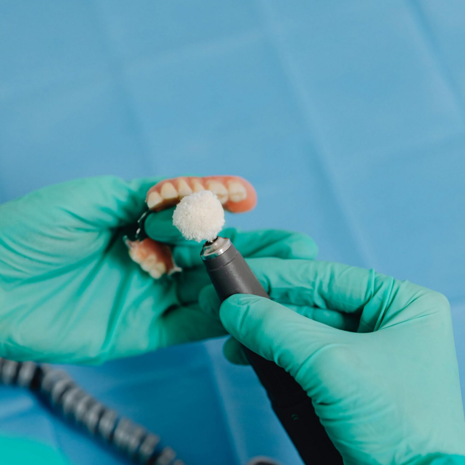 Dentures in the process